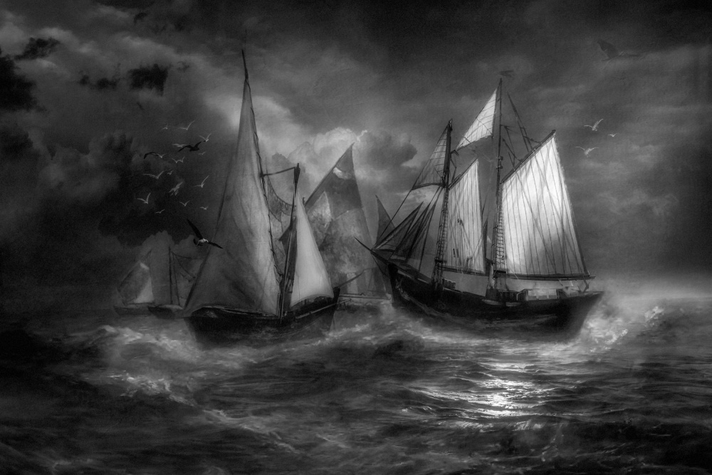 ...ships in stormy waters... a Charlaine Gerber