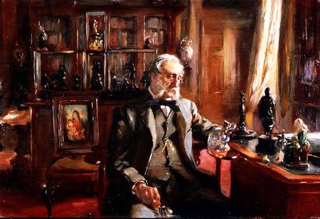 'L'Amateur chez lui' - Portrait of Mr. Charles Drury Edward Fortnum (1820-99) a Charles Alexander