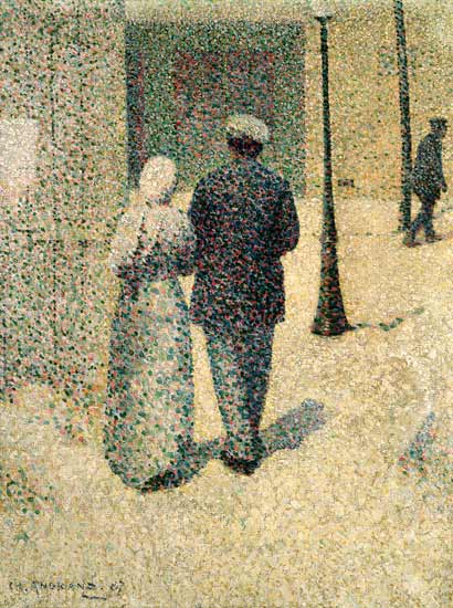 A Couple in the Street a Charles Angrand