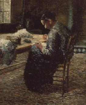 Portrait of the Artist's Mother Sewing