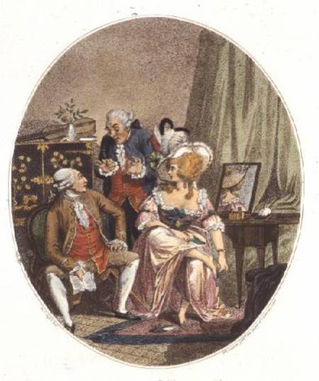 The French Dressing Room, engraved by P.W. Tomkins (1760-1840) a Charles Ansell