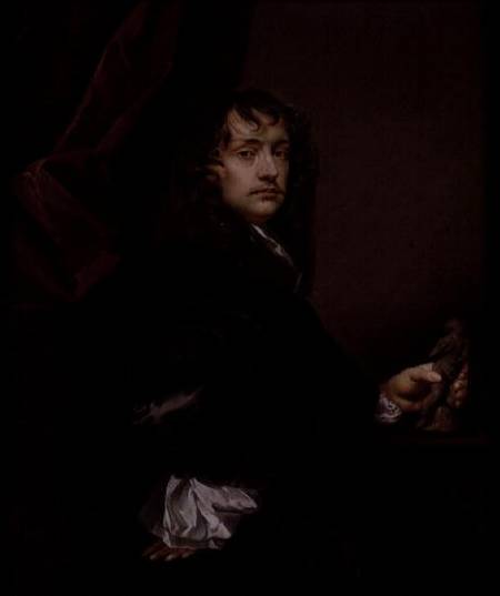 Portrait of Sir Peter Lely (1618-80) a Charles Beale