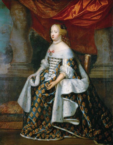 Portrait of Marie-Therese (1638-83) of Austria a Charles Beaubrun