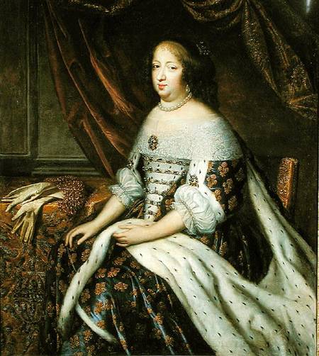 Portrait of Anne of Austria (1601-66) Queen of France a Charles Beaubrun