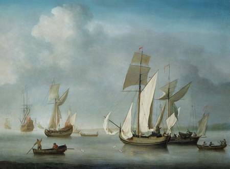 Becalmed off the Coast a Charles Brooking