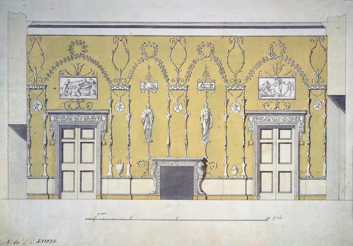 Design of the Green Dining room Great Palace in Tsarskoye Selo a Charles Cameron