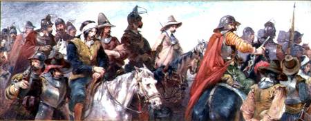 Cavalry escorting prisoners a Charles Cattermole