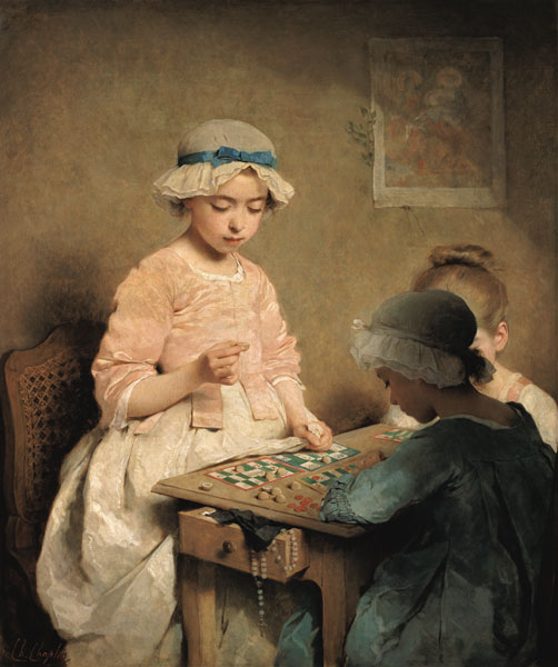 Children at the national lottery game a Charles Chaplin