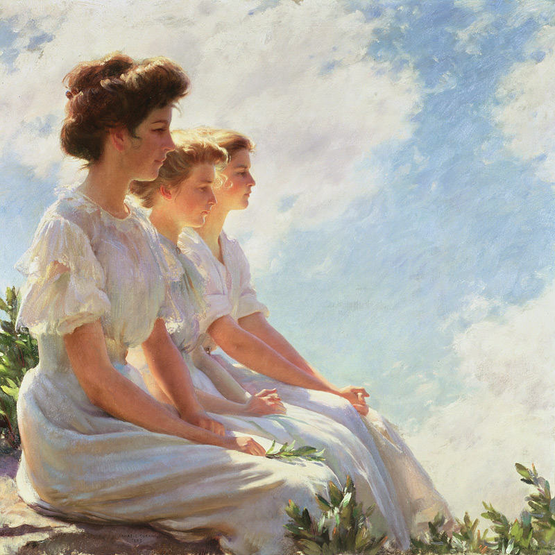 On the Heights a Charles Courtney Curran