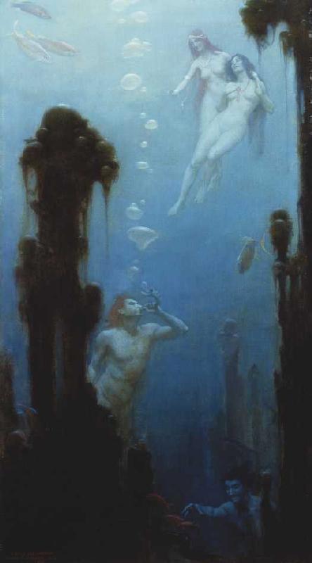 Märchenhafte Unterwasserwelt a Charles Courtney Curran