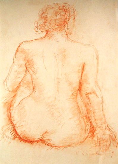 Seated Nude from the Back a Charles Despiau