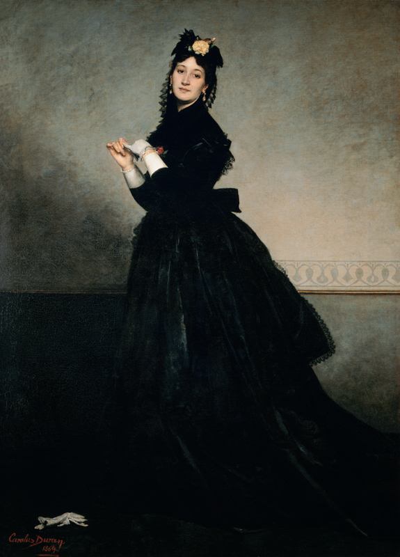 The lady with the glove (madam Carolus-Duran) a Charles Durant