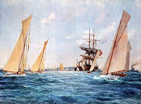 A Yacht Race a Charles Edward Dixon