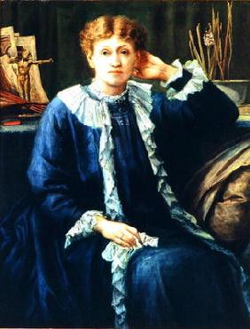 Portrait of Emilie Barrington, late 1880's (oil on canvas)