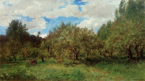 Le verger (Französischer Obstgarten zur Erntezeit) a Charles-François Daubigny