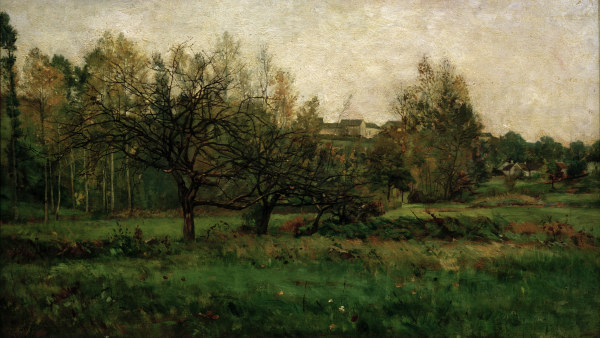 C.F.Daubigny, Orchard in autumn a Charles-François Daubigny