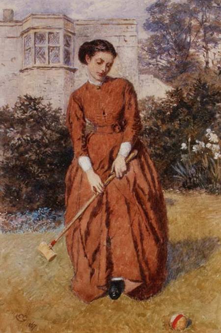The Croquet Player a Charles Green