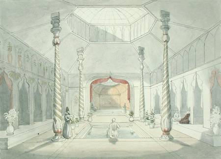 Interior of a Persian bath at Kermanshah a Charles Hamilton Smith