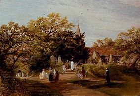 Going to church in New Forest (Brockenhurst) a Charles James Lewis