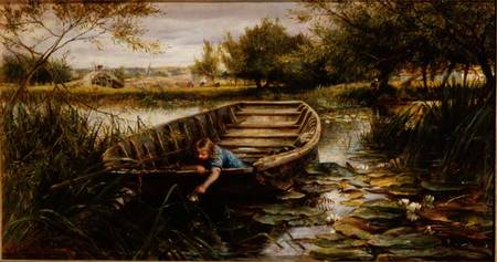 Picking Waterlilies (board) a Charles James Lewis