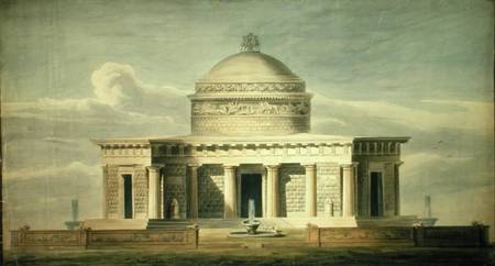 Copy of Sir John Soane's (1752-1837) design for a Canine Residence, originally drawn in 1779 a Charles James Richardson