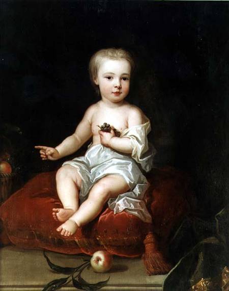 Portrait of Holles St. John (1710-38), youngest son of Henry, 1st Viscount St. John, as a child a Charles Jervas