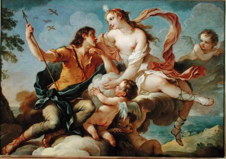 Venus and Adonis a Charles Joseph Natoire
