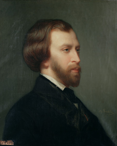 Portrait of Alfred de Musset (1810-57) a Charles Landelle