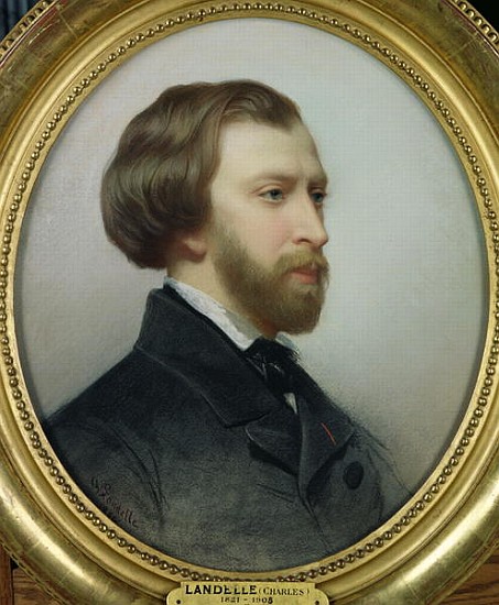 Portrait of Alfred de Musset (1810-57) 1854 a Charles Landelle
