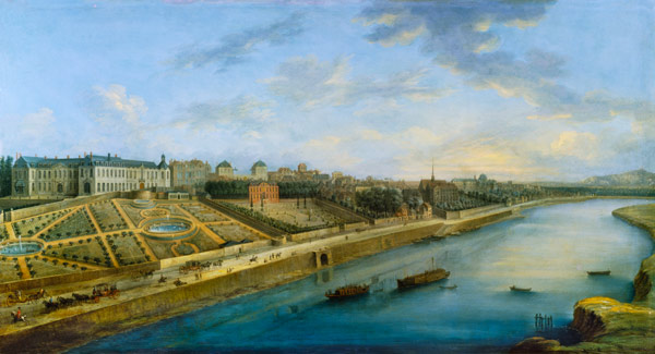 View of Passy and Chaillot from Grenelle a Charles Laurent Grevenbroeck