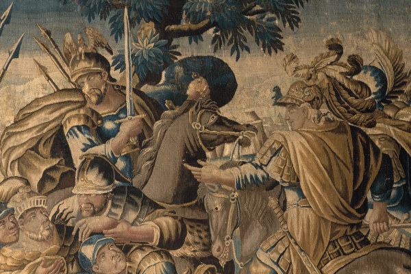Alexander and Poros / tapestry a Charles Le Brun
