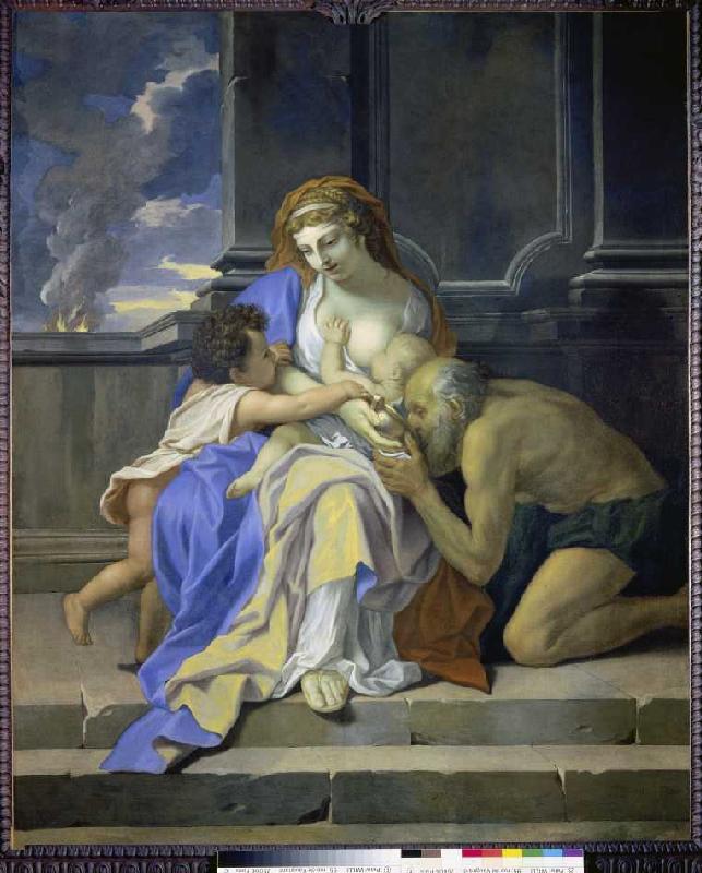 Allegory of the charity (Charité) a Charles Le Brun