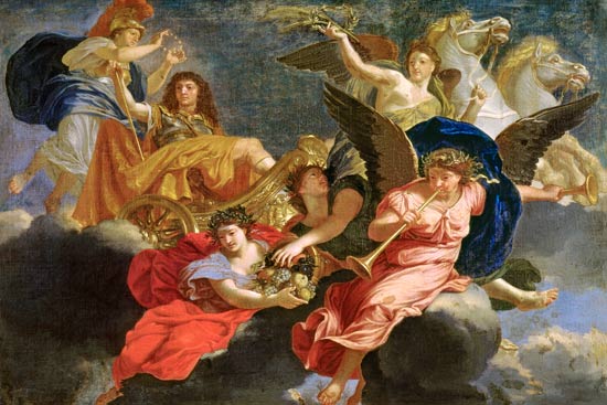 Apotheosis of King Louis XIV of France a Charles Le Brun