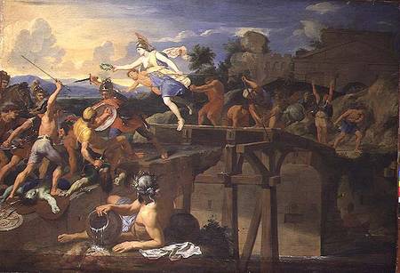 Horatius Cocles Defending the Bridge a Charles Le Brun