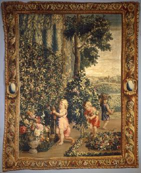 Boys as gardeners / Tapestry C18