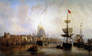 Hafen von Rouen a Charles Louis Mozin