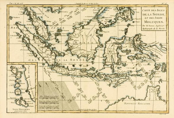 Indonesia and the Philippines, from 'Atlas de Toutes les Parties Connues du Globe Terrestre' by Guil a Charles Marie Rigobert Bonne
