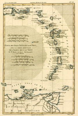 The Lesser Antilles or the Windward Islands, with the Eastern part of the Leeward Islands, from 'Atl a Charles Marie Rigobert Bonne