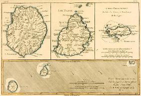 The Islands of Rodriguez, Isle de France and Bourbon, from 'Atlas de Toutes les Parties Connues du G