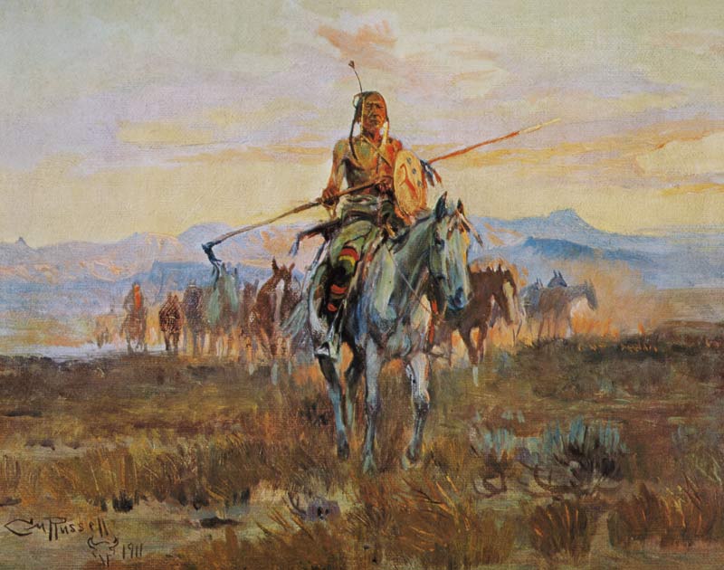 Stolen Horses, 1911 (oil on canvas) a Charles Marion Russell