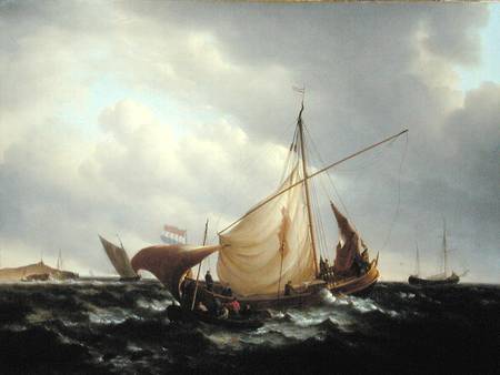 Dutch Boat Putting to Sea a Charles Martin Powell