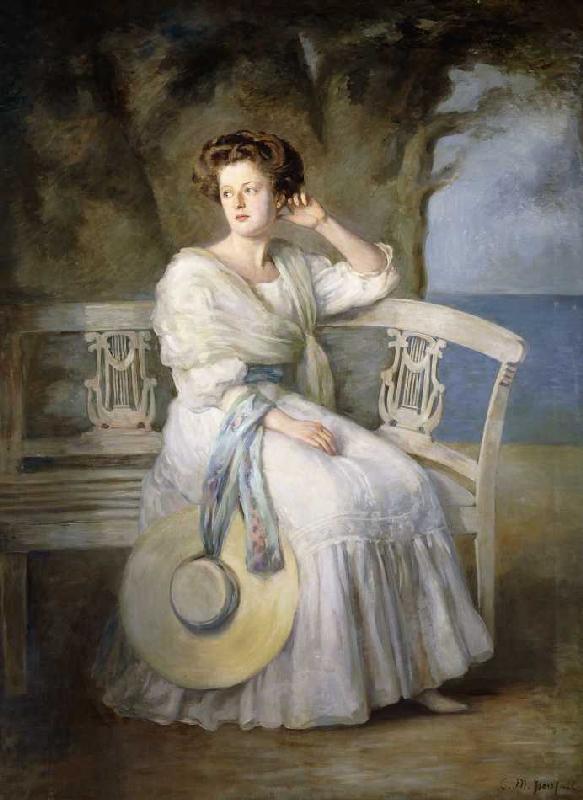 Portrait einer Dame. a Charles Mendelssohn Horsfall