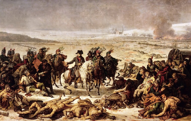 Napoleon on the Battlefield of Eylau, 9 February 1807 a Charles Meynier