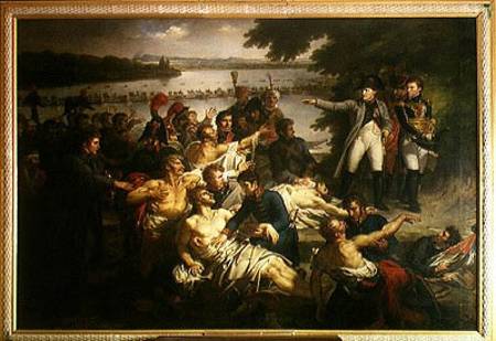 Return of Napoleon (1769-1821) to the Island of Lobau after the Battle of Essling, 23rd May 1809 a Charles Meynier