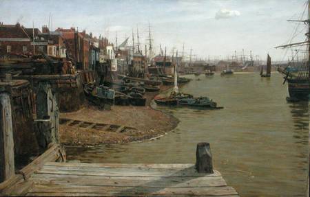 The Thames at Limehouse a Charles Napier Hemy