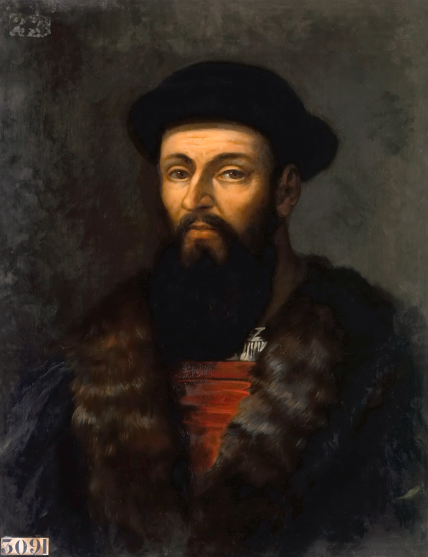 Portrait of Ferdinand Magellan (1470-1521) a Charles-Philippe Lariviere