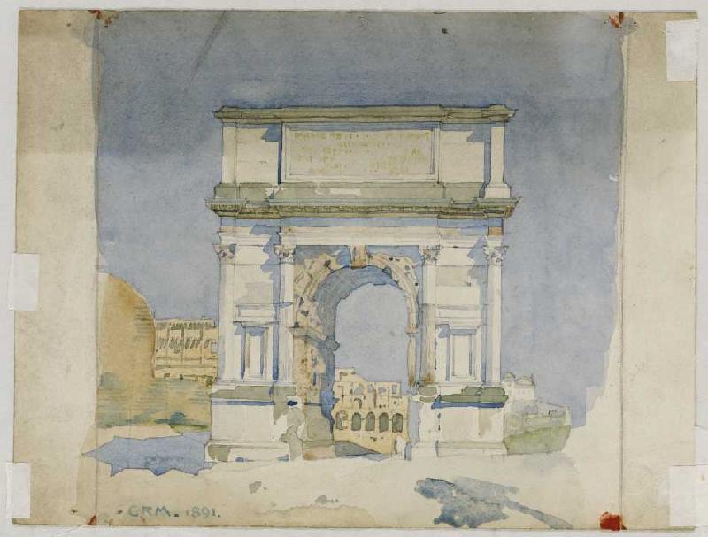 Der Titusbogen in Rom a Charles Rennie Mackintosh