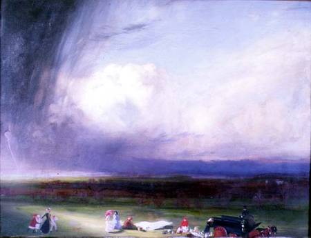 An Interrupted Picnic a Charles Sims