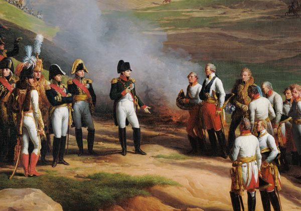 Detail from The Surrender of Ulm, 20th October, 1805 - Napoleon and the Austrian generals a Charles Thevenin