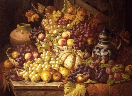 Still Life with fruit a Charles Thomas Bale